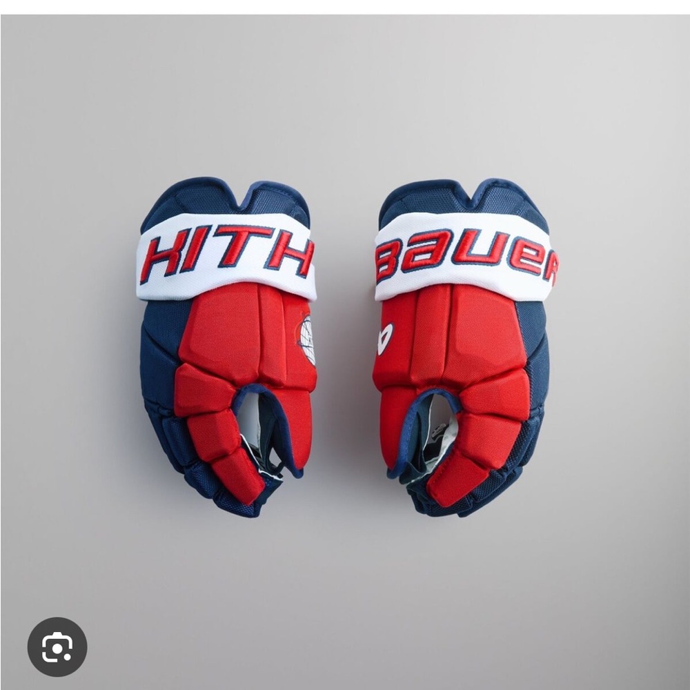 Kith and Bauer for the New York Rangers Vaper pro gloves
